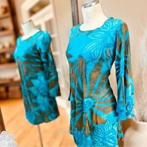 Beautiful Cotton Tie Dyed Dress Tunic Top from Fiji New with Tags